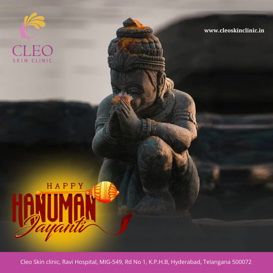 Happy Hanuman Jayanti!
#HanumanJayanti #JaiHanuman #LordHanuman #FestiveVibes #HanumanChalisa #cleoskinclinic #kphb #Hyderabad