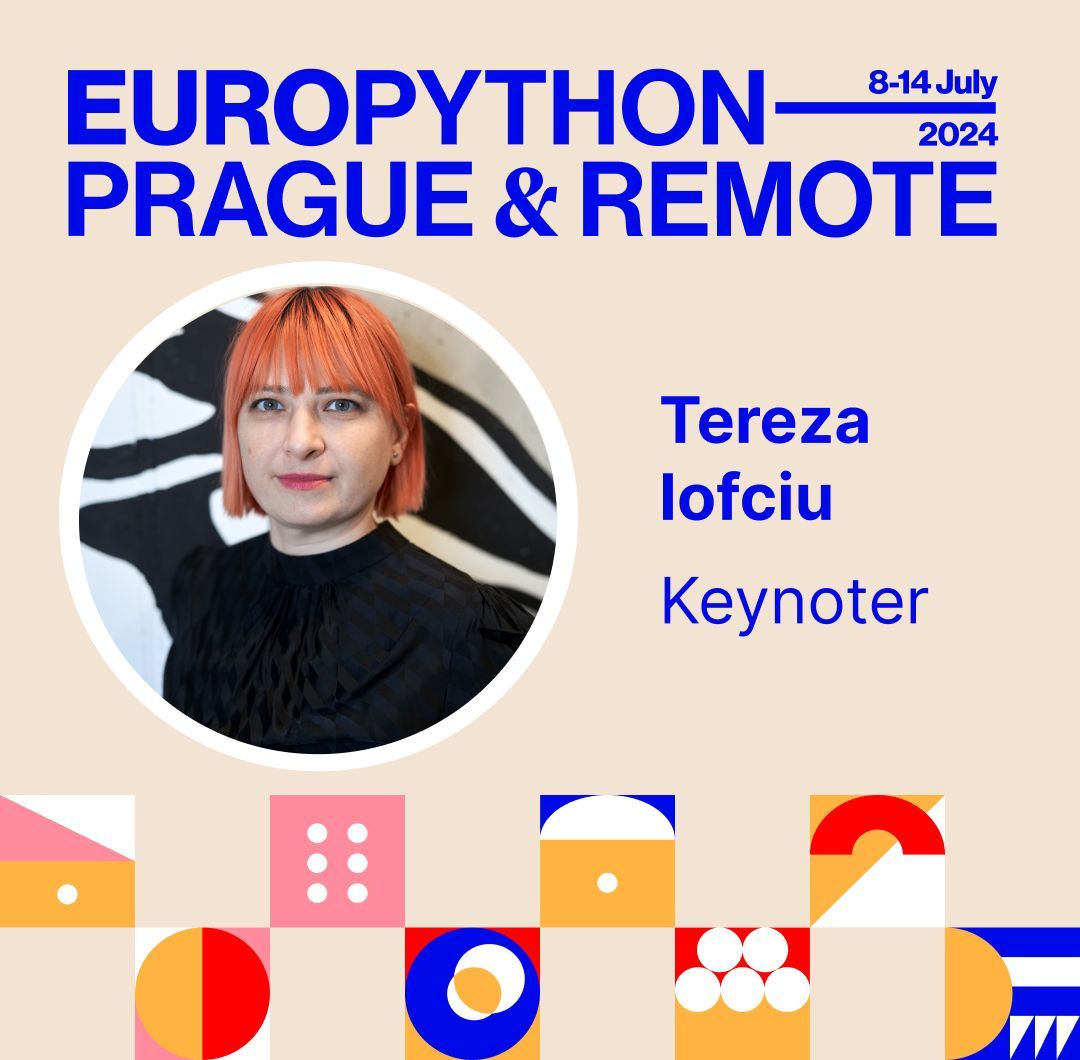 🎉 Big news! Thrilled to announce @terezaif as our 2nd keynote speaker! 🌟 A seasoned data pro with 15 years' experience, Tereza's a Python community star, winning the PSF community service award in 2021. 🐍 Don't miss out! Grab your tickets now! 🎟️ ep2024.europython.eu/tickets