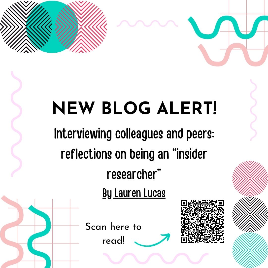 Have a read of Lauren Lucas' blog on her experience of conducting research as an insider A unique and eye opening read which gives an interesting insight into the variety of ways health research is being conducted sites.manchester.ac.uk/health-psychol…