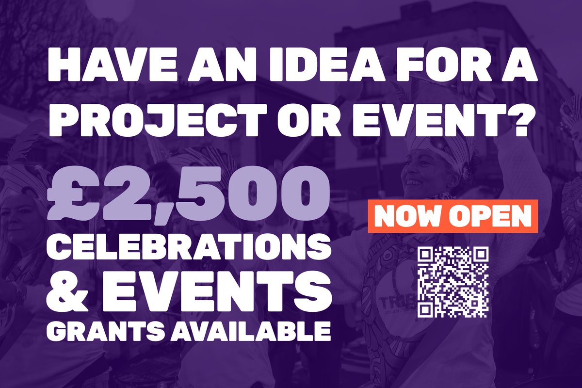 Funding up to £2,500 for any single event available to community groups and charities operating in North Kensington. Find out more and apply before our deadline on 30 April: westway.org/grants/celebra…