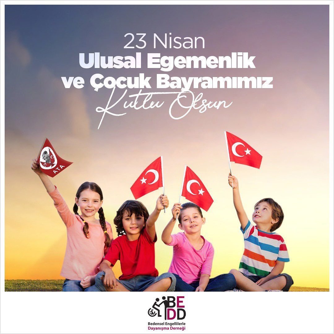 beddtr's tweet image. 23 Nisan Ulusal Egemenlik ve Çocuk Bayramımız kutlu olsun.🇹🇷 

#23nisan #23nisanulusalegemenlikveçocukbayramı