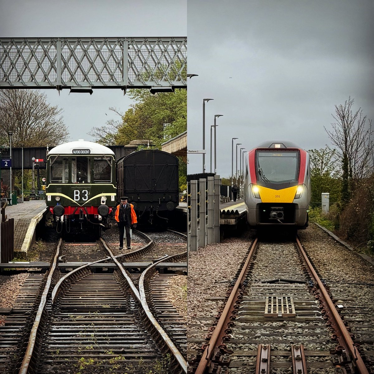 Old & New at Sheringham station this morning. #DriverLife