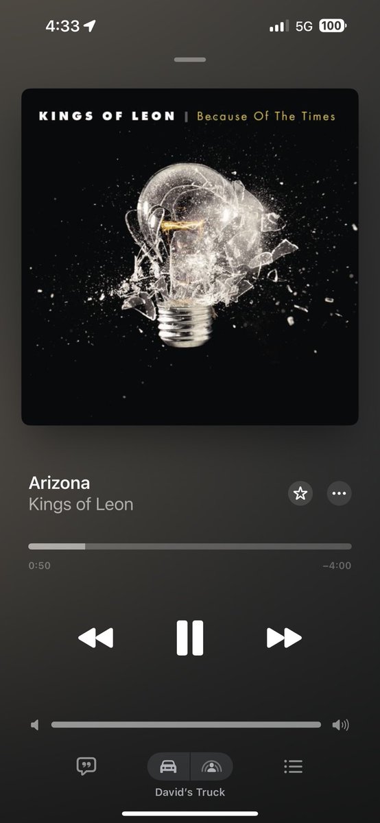 David5305's tweet image. 4:30am driving to the airport and jamming to this banger. @KingsOfLeon @youngfollowill @doctorfollowill @calebbutthole