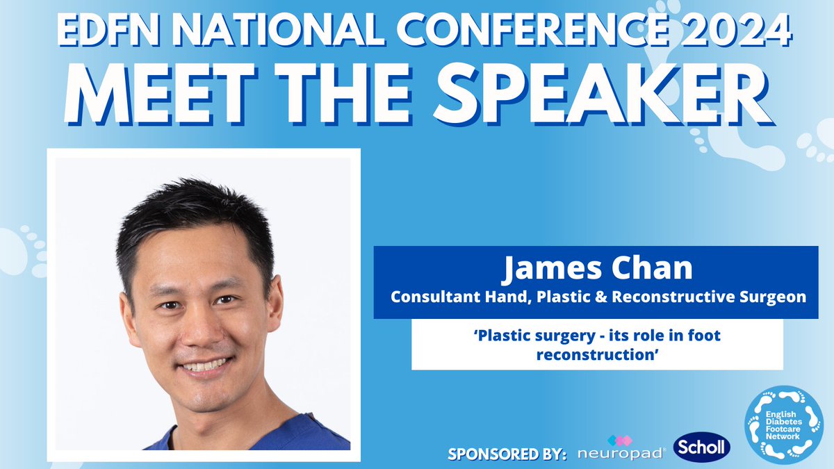 The concept of soft tissue reconstruction and its potential role in #DiabeticFoot salvage will be explored at the free EDFN National Conference this Friday. Open to HCPs working in foot & #LowerLimb care Register: bit.ly/3uYezNf @DrJamesKKChan bit.ly/4d6fbl1
