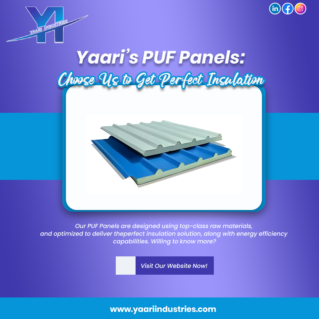Looking to save on your energy bills? Yaari's PUF Panels can help! Our energy-efficient panels are designed to keep your home cooler in the summer and warmer in the winter. Contact us today for a free quote! #YaariIndustries #PUFpanels #energyefficient #savemoney