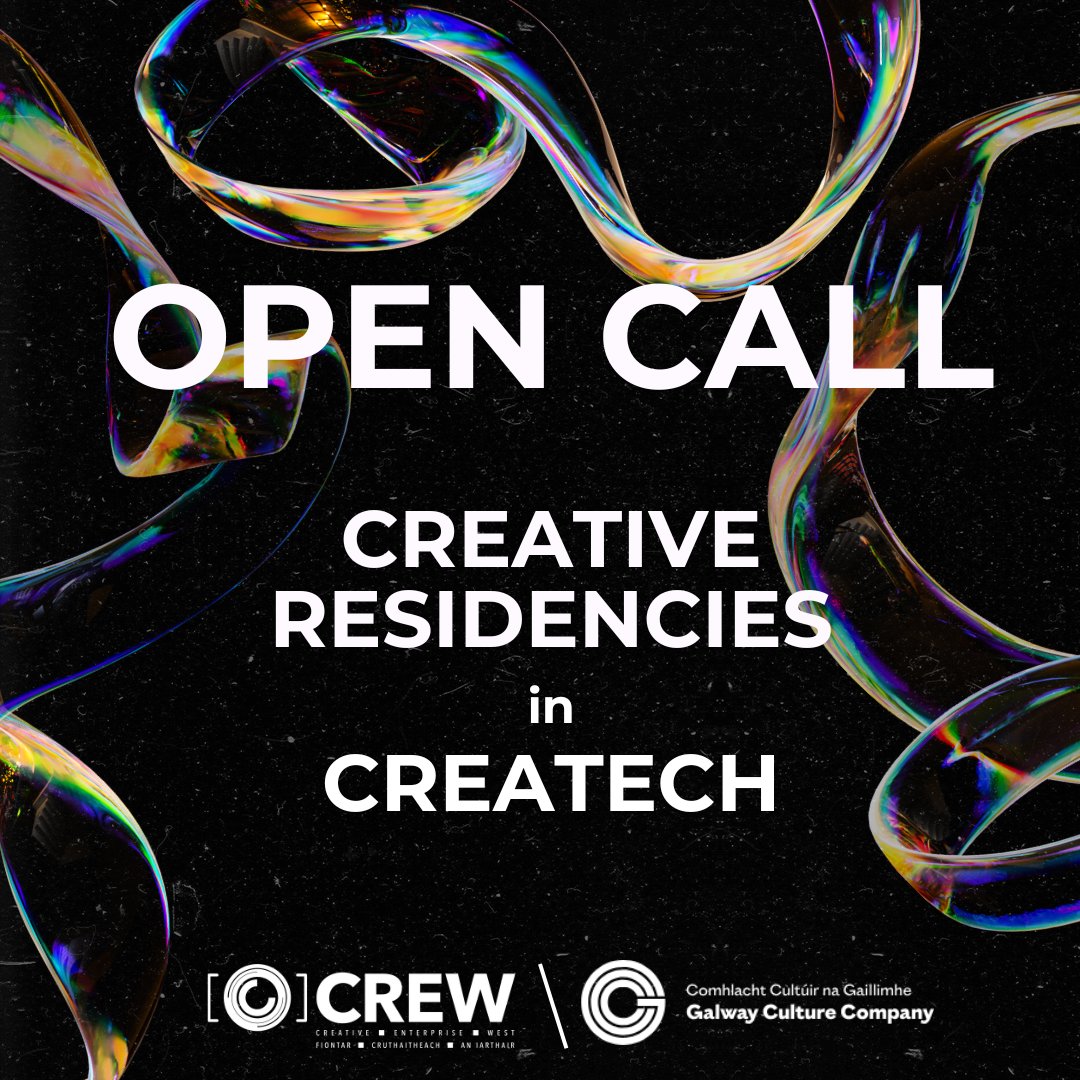 Open Call - Creative Practitioner Residency Programme @galwaycultureco & @CREWDigital1 are inviting applications for a Creative Practitioner in Residence programme based at the new CREW Hub. Deadline for submissions: 5pm May 17th 2024 Details: galwayculturecompany.ie/opportunities/…