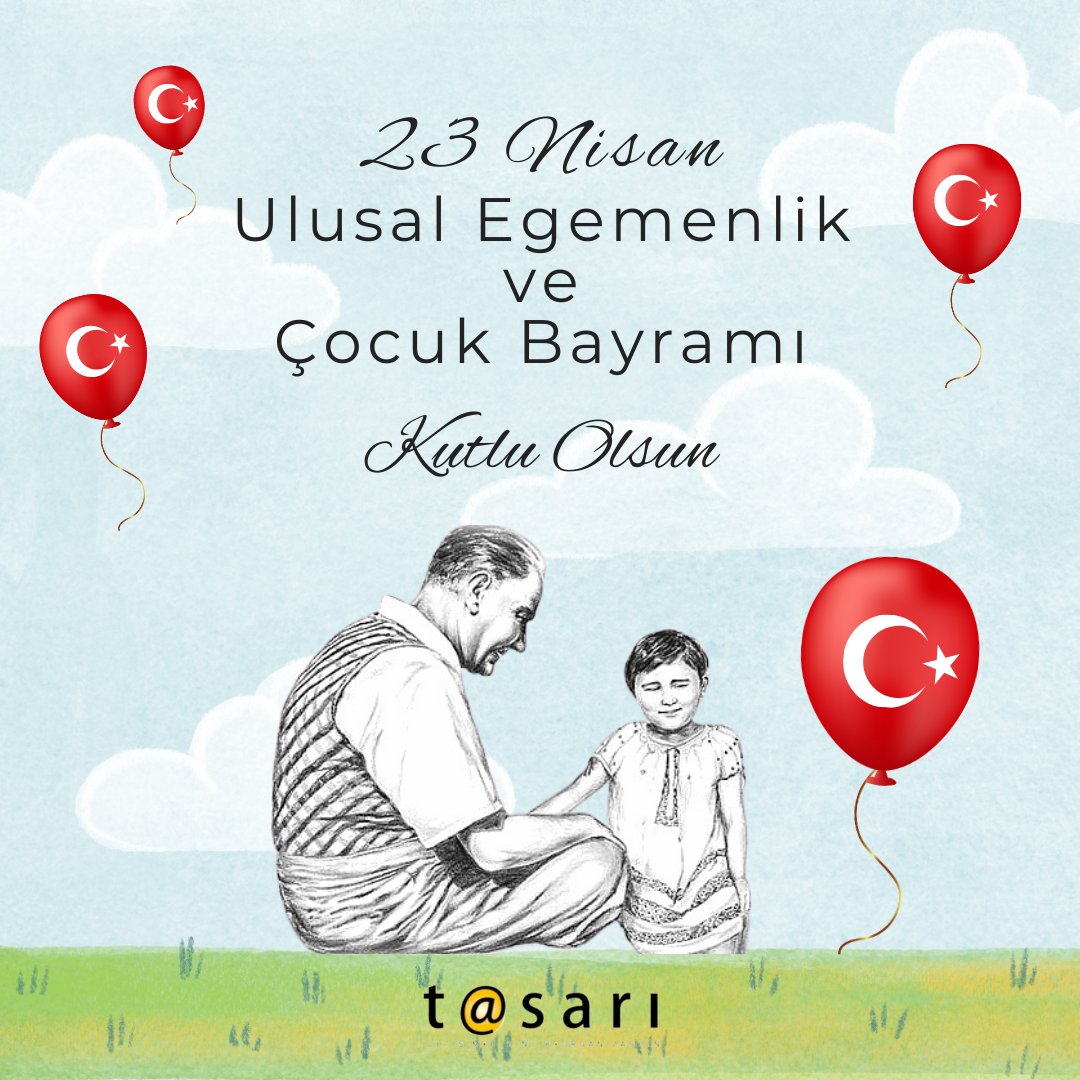 23 Nisan, Türkiye Büyük Millet Meclisi'nin 1920'de açılmasının ve Türkiye'nin bağımsızlık mücadelesinin simgesi olan Ulusal Egemenlik Bayramı. Atatürk'ümüzün tüm dünya çocuklarına armağan ettiği resmi bayram. Kutlu olsun 🇹🇷🇹🇷❤️🎈🎈🎈#23Nisan #23NisanUlusalEgemenlikveÇocukBayramı