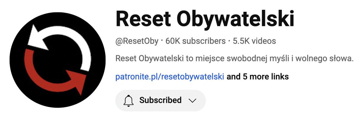 Chcesz prawdy nieprzefiltrowanej przez: - 'Fundusz Sprawiedliwości' pana @ZiobroPL - innych politycznych sponsorów-macherów? Jeśli tak, to polecam #ResetObywatelski Link: youtube.com/@ResetOby