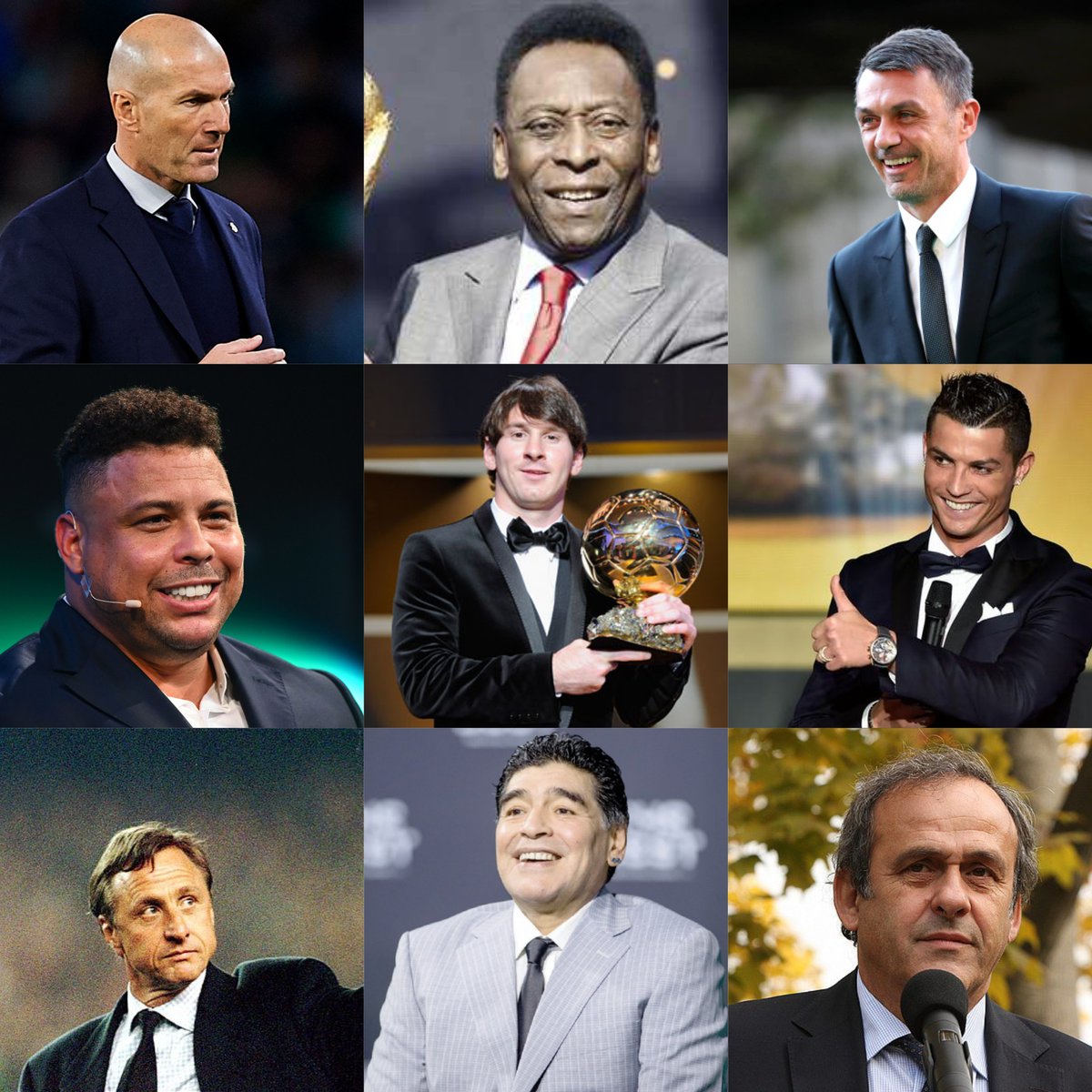 من هو أفضل لاعب كرة قدم في التاريخ برأيكم ؟؟؟!!

#سؤال_جواب 
#تقسيماتي