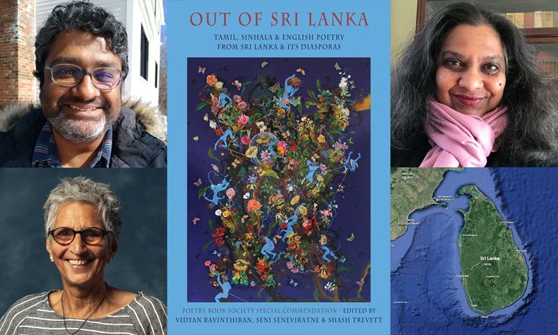 Excellent event with our friends @McrPoetryLib! Launching 'Out of Sri Lanka: The Poetry of Witness' - featuring Vidyan Ravinthiran, Seni Seneviratne and @ShashTrevett Wed 1 May, 6-7.30pm Tickets: Free mmu.ac.uk/poetry-library…