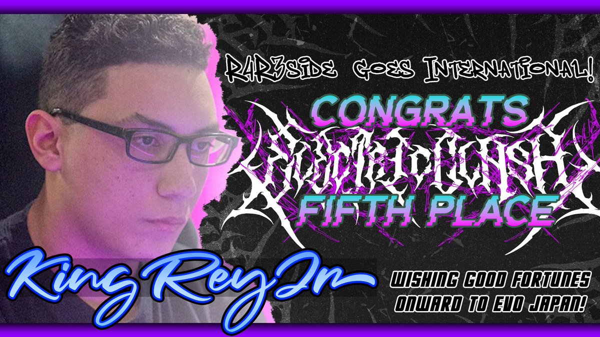 In case it hasn't been said enough this weekend. CONGRATS TO @KingReyJr_  on his and OUR first foray into the international spotlight! Thanks for taking us there with you! 

But we're not done yet... Be sure to cheer him this weekend at @Evo JP!

Thank you @hylian_jpg for the pic