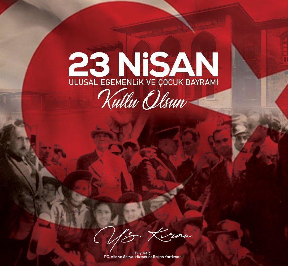 Dünyanın en özel armağanlarından biri olan çocuklarımız için gurur ve sevinç dolu bir gün! Bugün, yavrularımızın geleceğe dair umutlarını ve hayallerini kutlayacağımız bir gün. #23Nisan Ulusal Egemenlik ve Çocuk Bayramı kutlu olsun. 🇹🇷 #TBMM104Yaşında