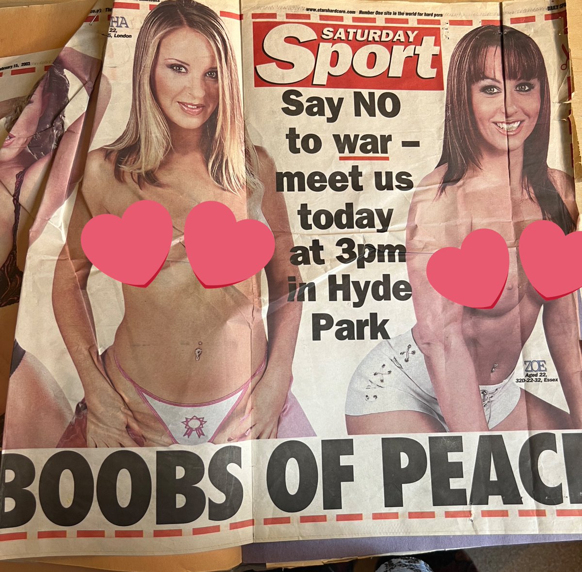 sachaistreem's tweet image. I’ve been saying NO to war since the 90’s 😁 #peace #truthtuesday #throwback