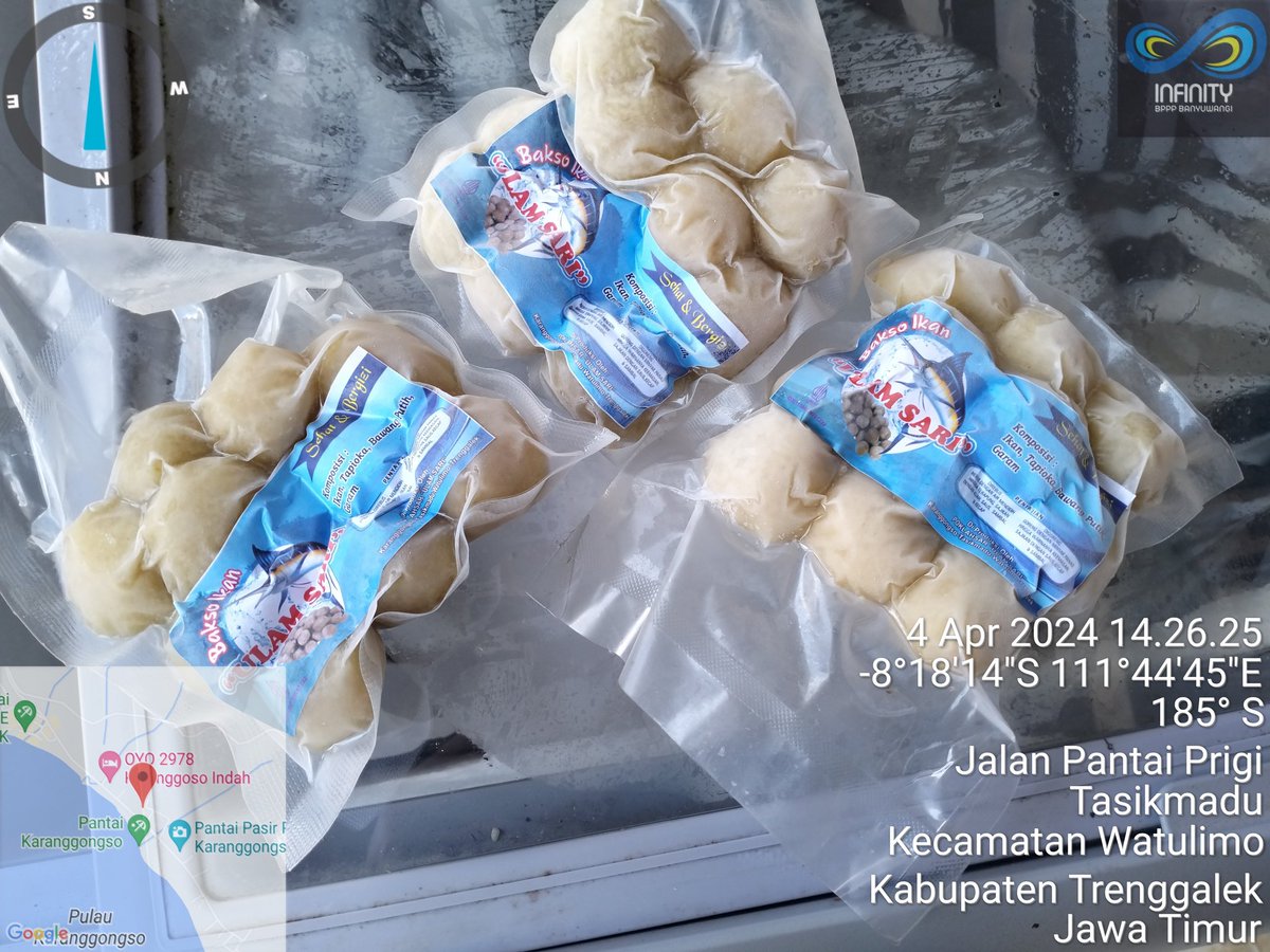 ibnu_m3's tweet photo. Kamis (4/4), Ibnu Mas'ud,S.Pi Luhkan Kab.Trenggalek. Pendataan produksi pengolahan ikan (bakso ikan, nugget, tahu bakso) di Poklahsar Ulam Sari (Bu Surati) Ds. Tasikmadu, bulan Maret 37 kg harga 60.000/kg.
#GiatLuhkanSatminkalBwi #luhlapor #produksi
@puslatluhkp @bppp_banyuwangi https://t.co/I8KVXsZKRO