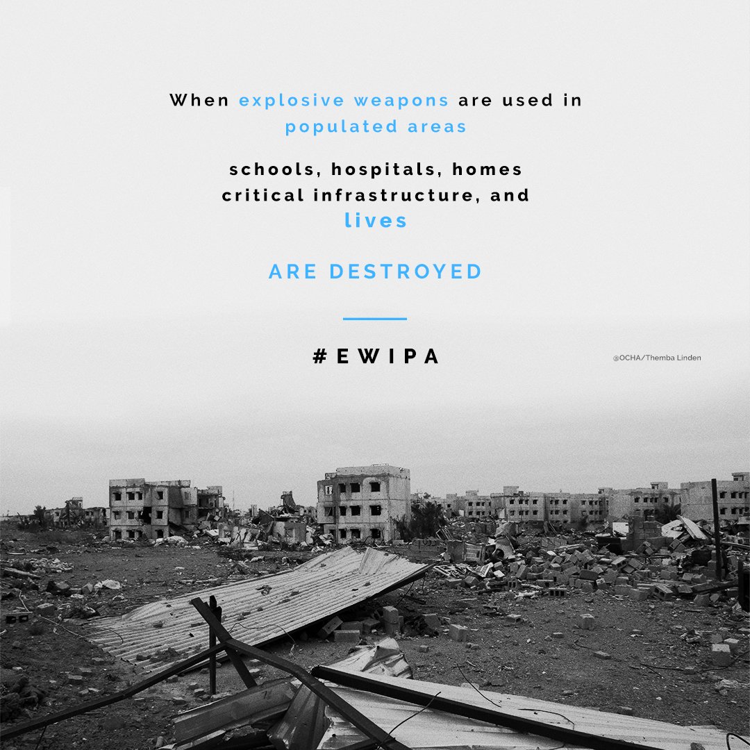 Happening today! The first international follow-up conference on the #EWIPA Political Declaration in Oslo. The declaration is a key step towards addressing the ongoing and severe patterns of civilian harm caused by the use of #explosiveweapons in populated areas. #EWIPAOslo