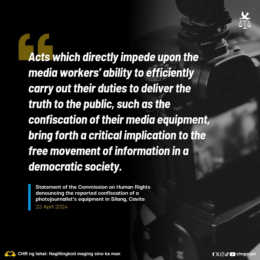 We remind all authorities, including security agencies, that similar practices undermine the current efforts of the State to protect the freedom of the press. bit.ly/3xM4Pqr