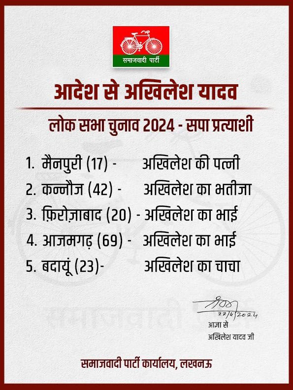 हम मोदी जी को अपना परिवार मानते है और मोदी जी हमे अपना परिवार मानते है, आप को कुछ परेशानी है तो लिख लो नाम के आगे अखलेश परिवार फिर पूछो क्या वो भी अपना परिवार मानता है या नही। (गौरव जी ने ब्लॉक कर रखा है, कृपया repost करके उन तक msg पहुंचा दे ) @umanngjain @gauravjainspa…