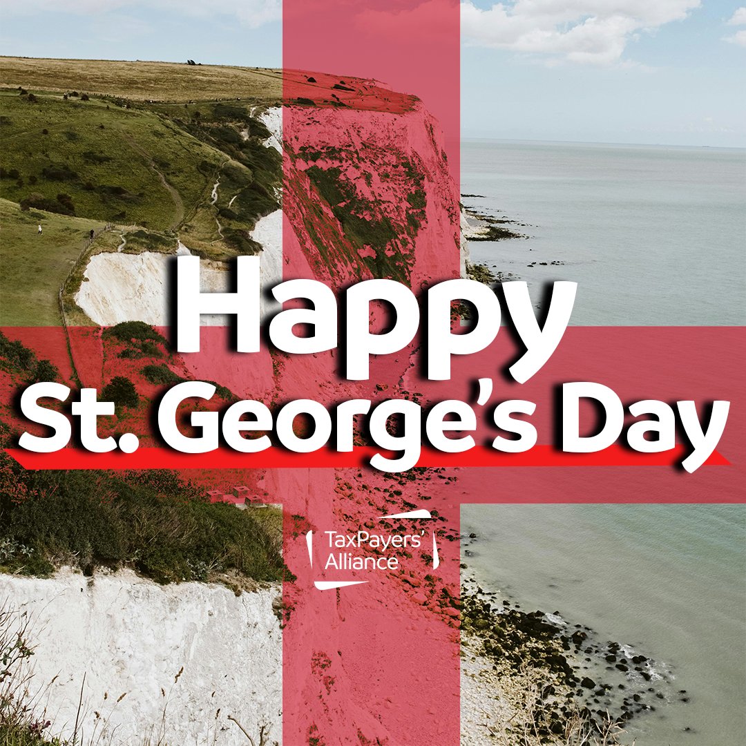 Happy St. George's Day from everyone here at the TaxPayers' Alliance! 🏴󠁧󠁢󠁥󠁮󠁧󠁿