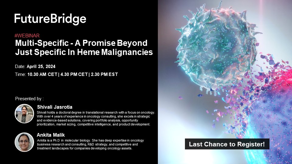 Don't miss your chance to explore cutting-edge therapies in hematological malignancies! Join our webinar now to uncover transformative insights. 

Register today: hubs.li/Q02tKH940

#Oncology #CancerTreatment #HealthTech #MedicalInnovation