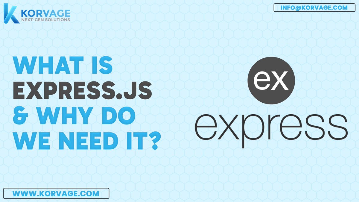 Korvagedxb's tweet photo. Build web apps faster with #ExpressJS
This lightweight #Nodejs framework simplifies building APIs & web apps.
It provides structure & tools for building scalable web apps without the complexity.
To know more ๐๐https://t.co/Zam5cWRW2D
#webappdev #nodejs #backenddev #korvage https://t.co/YKLcZi6Yzc