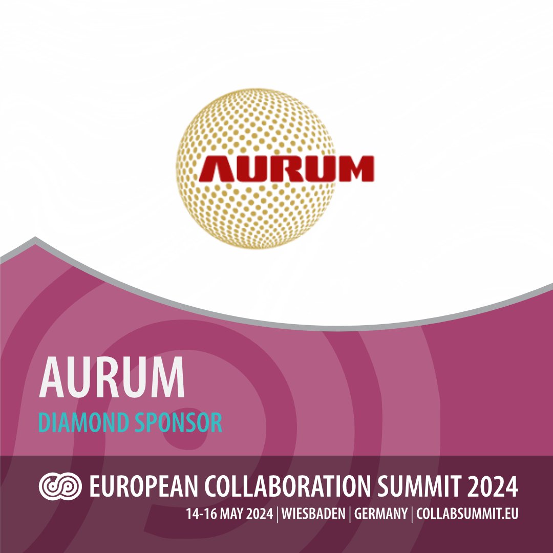 We're thrilled to announce Aurum as a Diamond Sponsor 

🗓️ Date: 14-16 May 2024
📍 Location: Wiesbaden
🔗 Learn more about Aurum: aurum-consulting.de
🔗 Learn more about CollabSummit: csmmt.eu/collabsponsor

#ECS2024 #AurumConsulting #DigitalTransformation #TechSummit