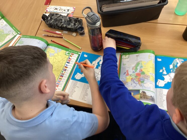 P5 have been using the new school atlases to help us locate European countries.