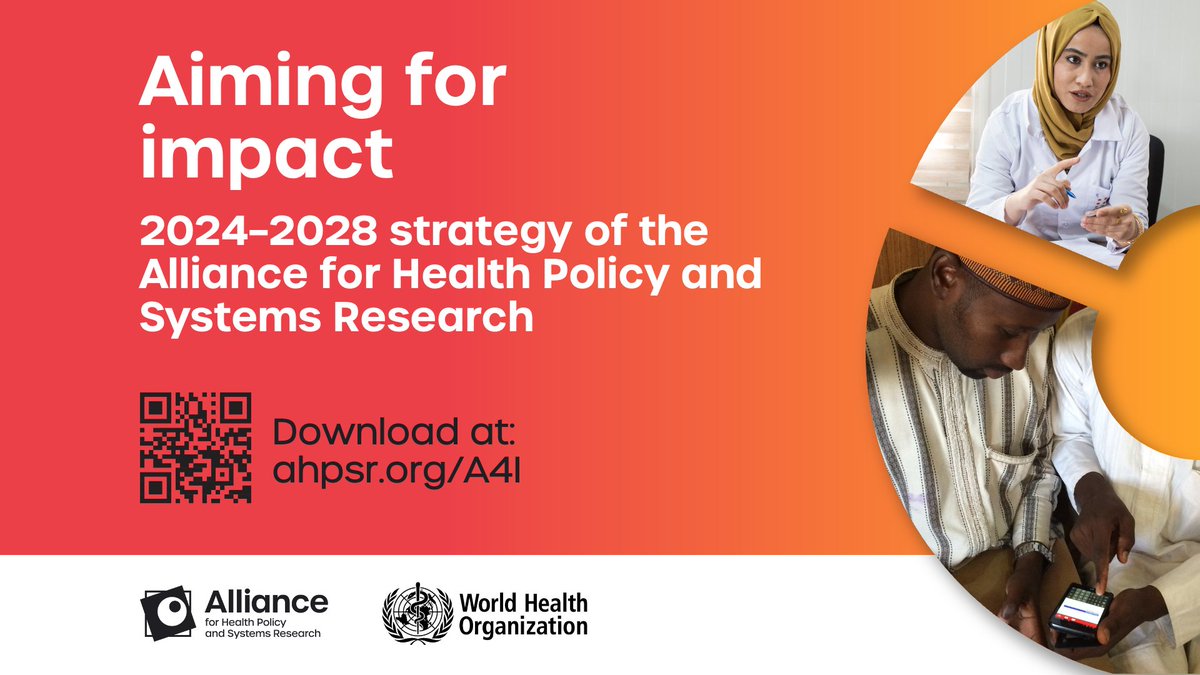 Our new strategy prioritizes three shifts: 1⃣ strengthening and scaling up impact 2⃣ engaging with country priorities and contexts 3⃣ building new partnerships Find out more at our launch webinar today starting at 12:30 CEST > ahpsr.who.int/newsroom/event…