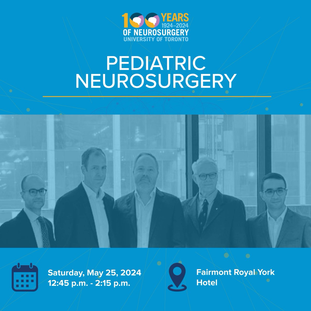 Have you registered for our 100th anniversary scientific #celebrations yet? Our session on #PediatricNeurosurgery will feature some amazing leaders in the field including @BrainSurgn1989@JamesRutka and @GMI_Canada. Find out more: bit.ly/3UbMNoS