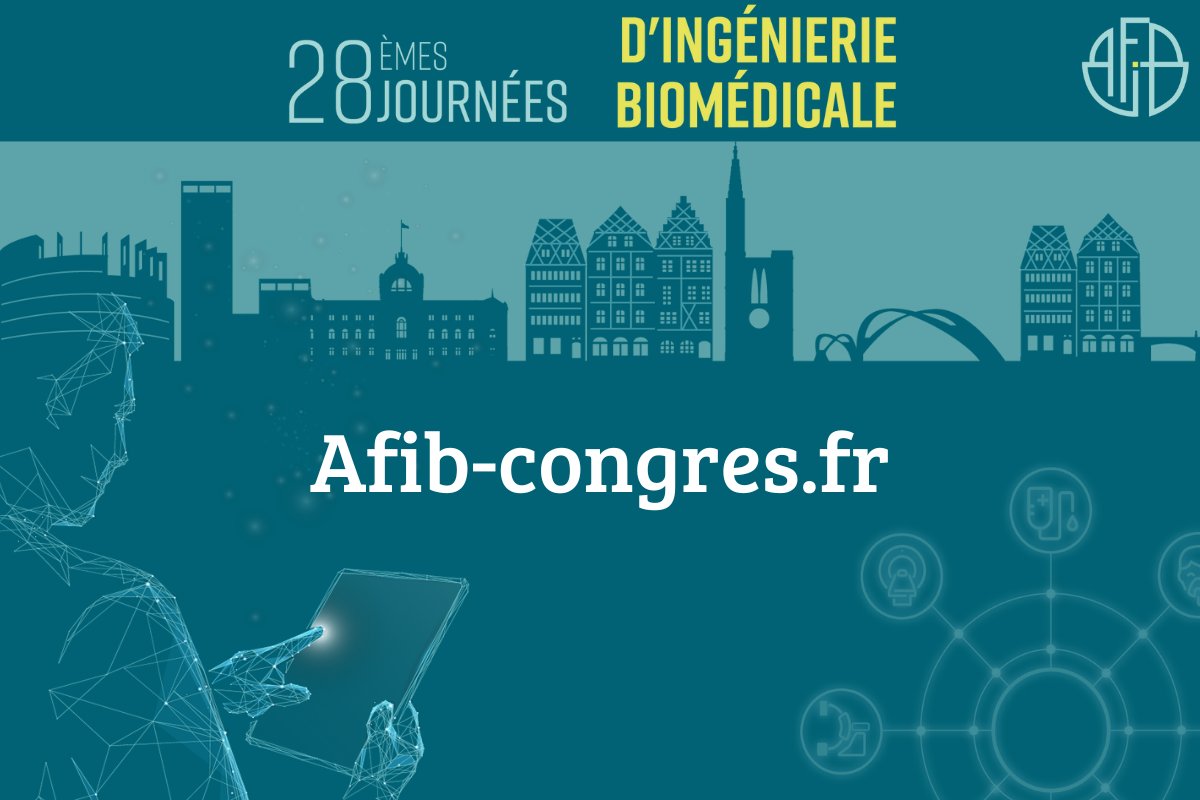 🚨 Le site internet des 28èmes Journées d'ingénierie biomédicale AFIB 2024 est ouvert !
👉 afib-congres.fr
Notez dans votre agenda ces 3 jours d’échanges, de rencontres et de partages d’expérience.
📅 9-11 oct. 2024 - Strasbourg
#ingebio #biomedical #evenement #afib2024