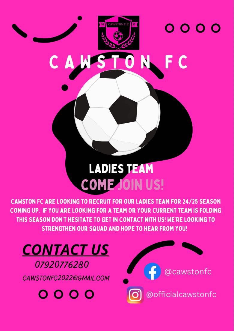 ⚽️⚽️We are recruiting players⚽️⚽️ Mens team train Tuesday evenings and play Sunday morning Ladies team train Wednesday evenings and play Sunday afternoon Please get in touch if your interested in joining us. @ndslfooty @FootballNorfolk @NorfolkCountyFA @NWGFL