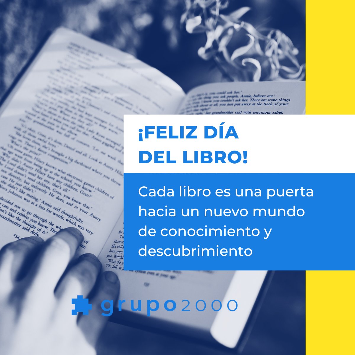 Grupo2000CF's tweet photo. En @Grupo2000 celebramos el #DíaInternacionaldelLibro de una manera muy especial: ¡con un @LinkedLunch cargado de sorpresas! 🎉📖
Hemos preparado algo único con fotos de libros decorando el escenario. ¿Te lo vas a perder? 🤭
#LinkedLunch #Malaga #DiaDelLibro #DiaDelLibro2024 https://t.co/okDAfiuhte