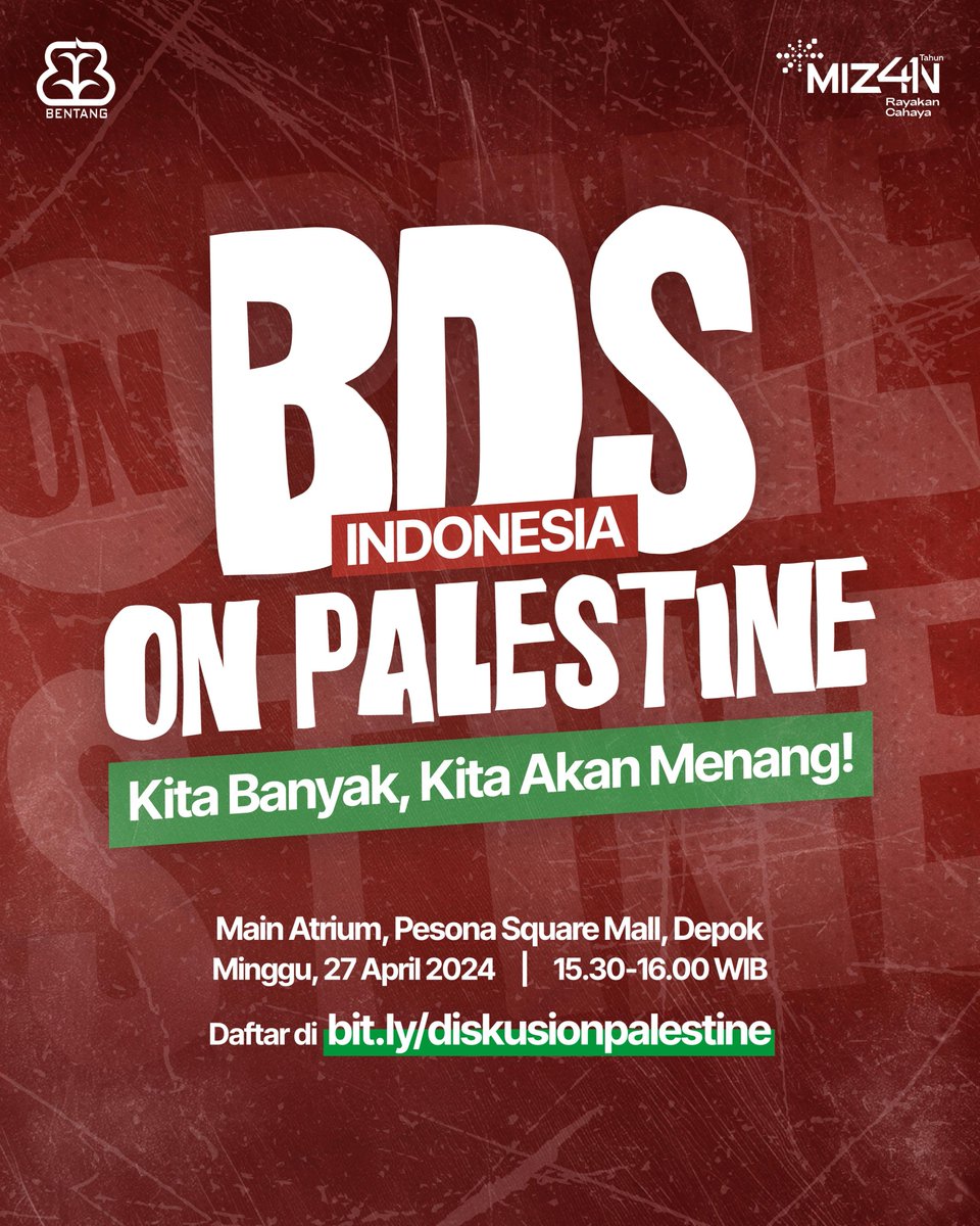 “Apa yang dapat dan harus kita lakukan untuk memperjuangkan kemerdekaan Palestina?” Dalam buku On Palestine yang ditulis Chomsky menawarkan banyak harapan dan jalan untuk kemerdekaan Palestina. Ini saatnya kamu ikut andil menuangkan pikiran dan diskusi karena “Kita Banyak, Kita