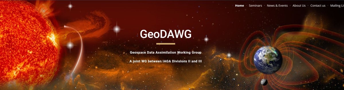 The next monthly seminar of the Geospace Data Assimilation Working Group (GeoDAWG) is Relative Merits of Ionosondes, Ground GNSS TEC, and Radio Occultations for Ionospheric Data Assimilation by Joe Hughes (Orion Space Solutions). More details: sites.google.com/view/geodawg/h…
