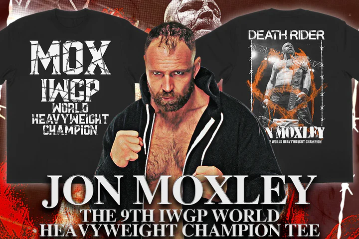 Jon Moxley is the IWGP World Heavyweight Champion! Pick up the champ's tee now on Tokon Shop Global! shop.njpw1972.com/collections/ne… #njpwshop #njdontaku