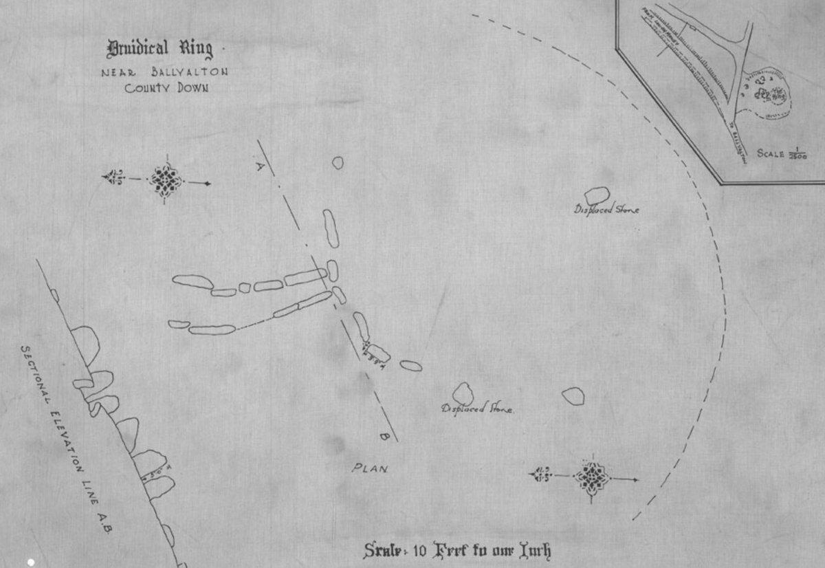 Ballyalton Court Tomb in Co.Down...located in a thicket this would be an impressive site if cleared of vegetation..big stones, most completely obscured by the tangle of bush & scrub. Finds included flint arrowheads, knives & axes, pottery & human bones
📷April 2023
 #TombTuesday