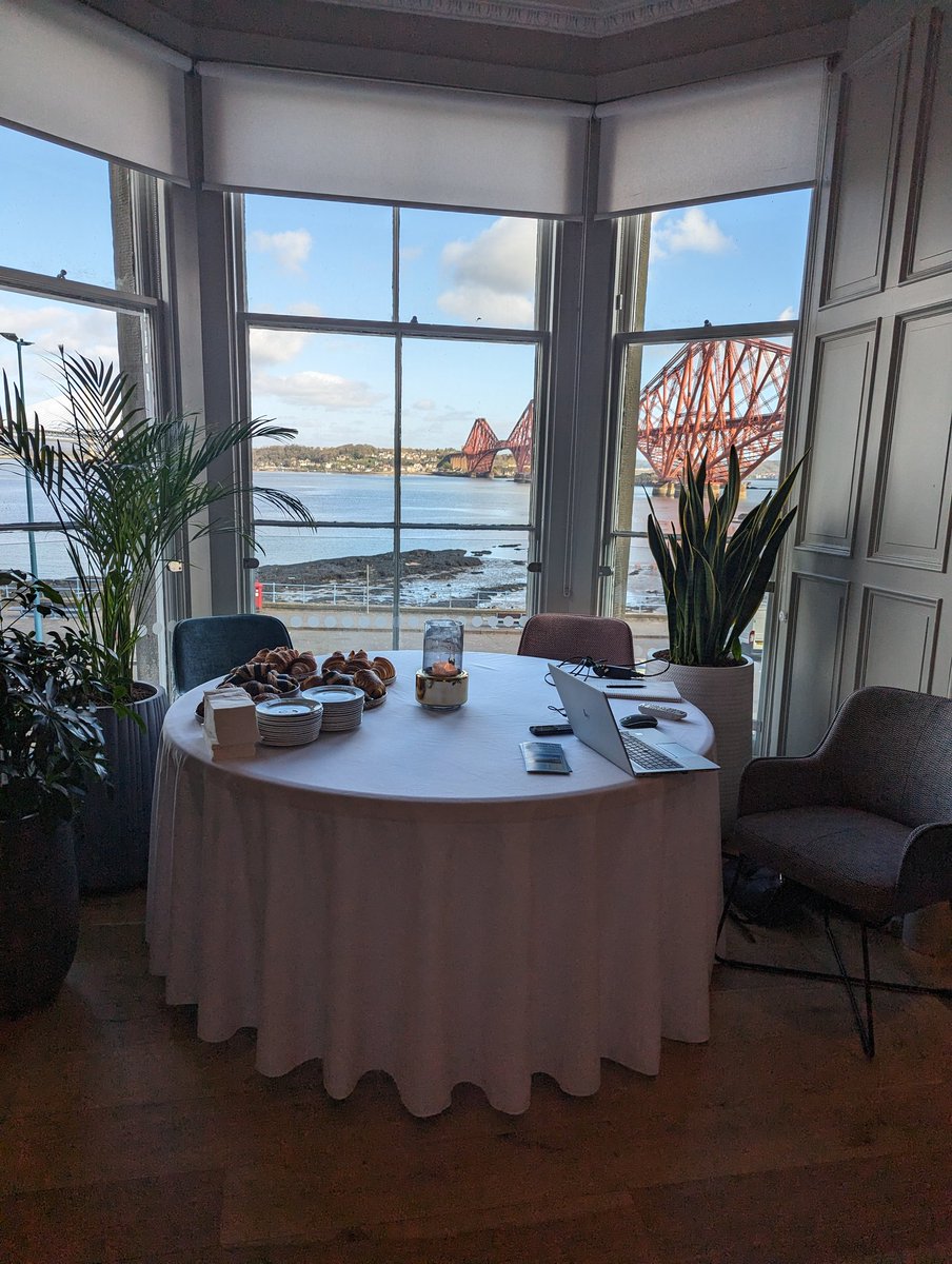 Office view today! Tourism businesses meeting Forth Bridges Area #forthbridges #southqueensferry