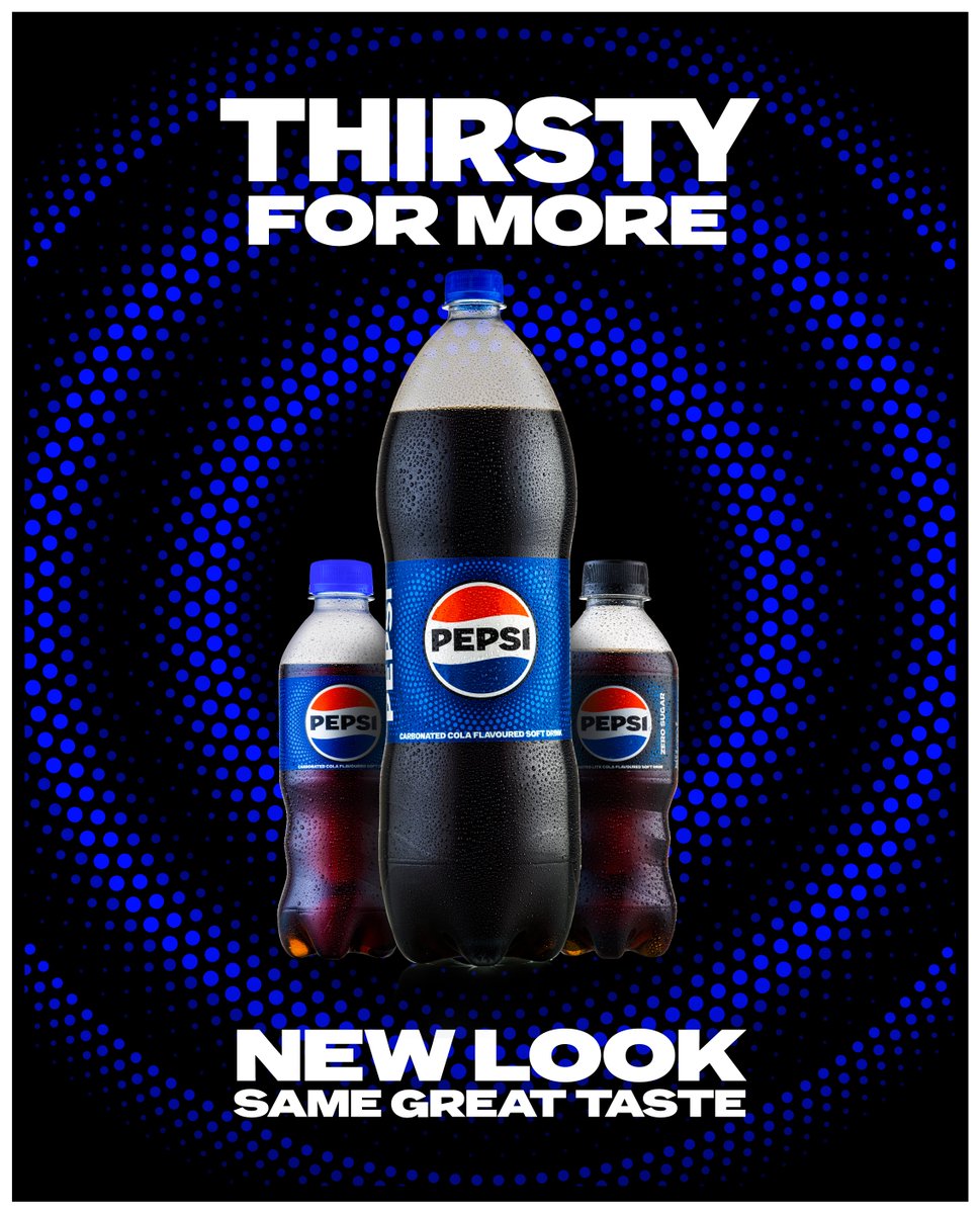 Have you seen it yet? We have a fresh new look with the same great taste that will awaken your taste buds!😎 #PepsiNewLook | #ThirstyForMore