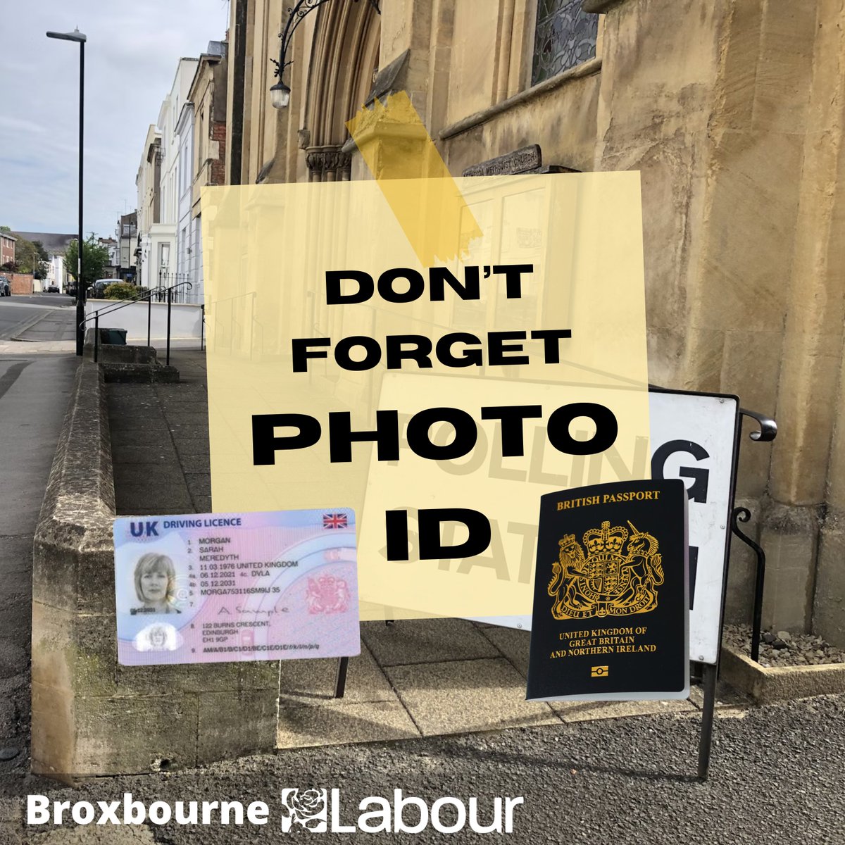 Don't forget to bring your photo ID with you when you go to vote on the 2nd of May. Don't have a valid form of photo ID? You can apply for a Voter ID at gov.uk/apply-for-phot… or search 'Apply for Photo ID'.