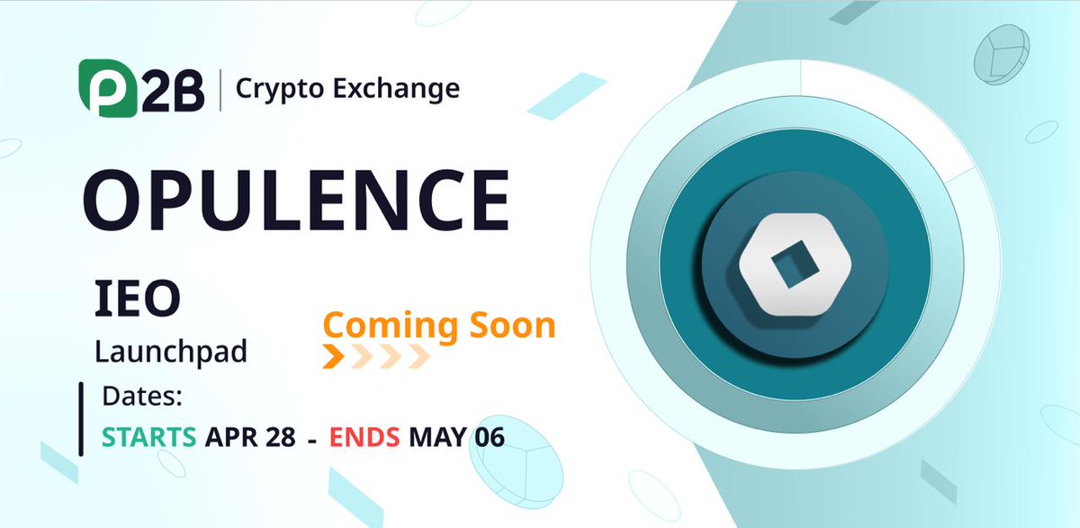 $OPULENCE is coming on P2B 🚀check the launchpad: p2pb2b.com/token-sale/OPU… Learn more about the project: 🔸 Website: opulencex.io 🔸 Telegram: t.me/OpulenceXFinan… 🔸 Twitter: twitter.com/_opulencex?s=1… 🔸Facebook: facebook.com/profile.php?id…