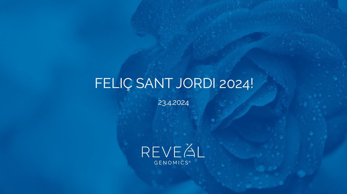 Feliç Dia de Sant Jordi!
#SantJordi2024
#HER2DX 
#precisiononcology 
#innovation
#genomics