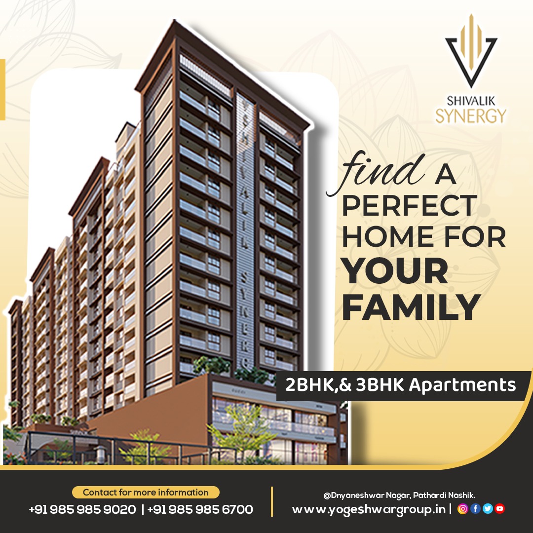 Discover your family's dream home with Yogeshwasr Group! From cosy apartments to spacious villas, we have the perfect abode for you. Experience comfort, luxury, and tranquillity like never before.

#yogeshwargroup #shivalik #Nashik #realestate #realestatelife #homeforsale