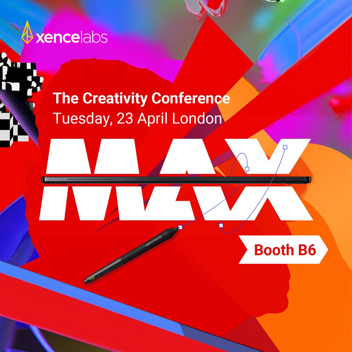 Going to Adobe Max London today?
Xencelabs will be there too! Come see us and you might just catch an exclusive sneak peek of the Pen Display 16, releasing globally on May 8th. 👀
 #CreateWhatYouDream #AdobeMax #AdobeMaxLondon #InspirationIsEverywhere #XencelabsPenDisplay16