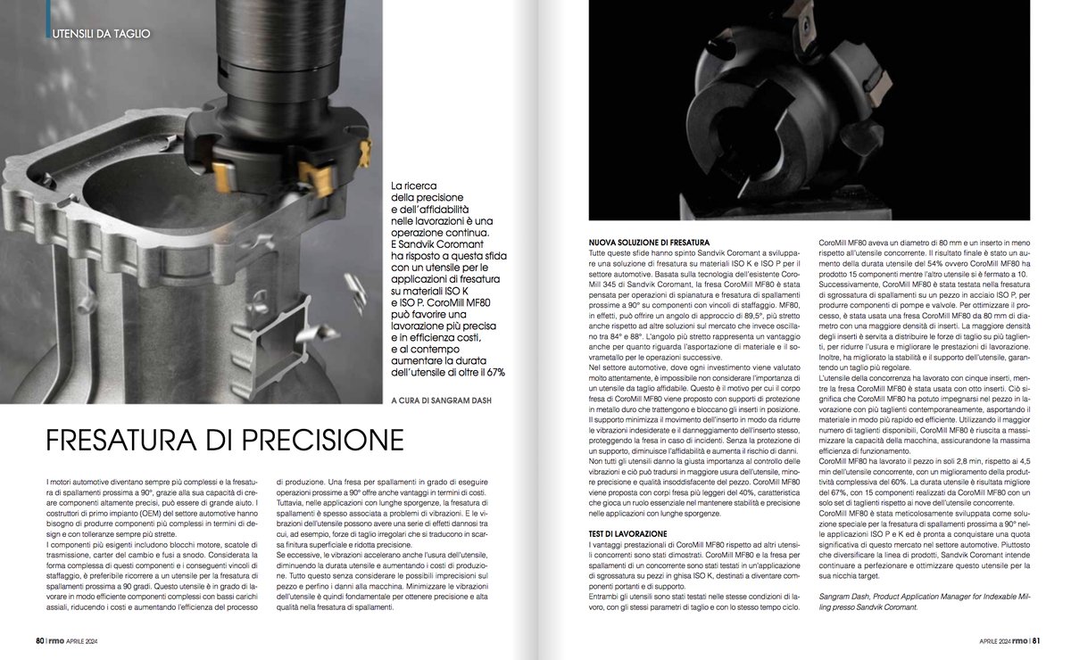 meccanica_plus's tweet image. Lo speciale utensile per applicazioni di #fresatura su materiali ISO K e ISO P sviluppato da #SandvikCoromant è studiato per consentire una lavorazione più precisa, affidabilità ed #efficienza nei costi. L’articolo su #RMO di aprile. 
#utensili #taglio
tech-plus.it/brochure/rmo/2…