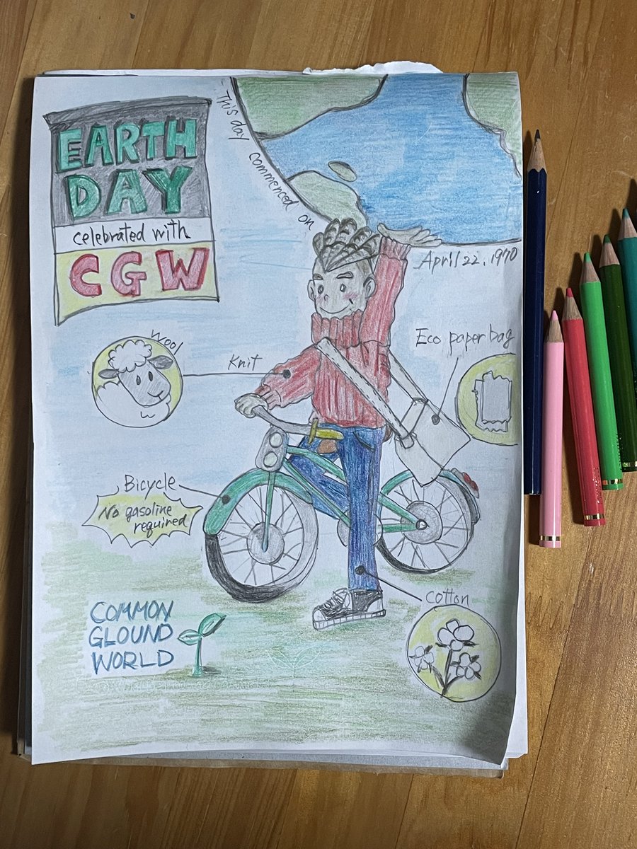 紙がよれよれでごめんなさい🤣
むずかしかったー
Check out my artwork for the #CGWEarthDayEntry #EarthDay2024 @CommonGroundWLD 🙌🎨