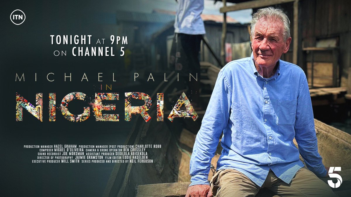 Michael Palin in Nigeria Episode 2 TONIGHT 9pm @channel5_tv Catch up on Episode 1 here: channel5.com/show/michael-p…