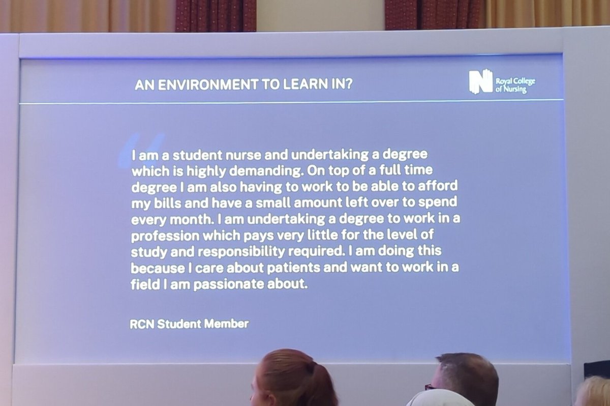 'The investment in nurse education is vital' Fantastic speech by @theRCN Chief Nurse Nicola Ranger. There is so much to do, we must value our students and educators and continue to invest in their future. #RCNEd24 @RCNStudents #education #nursing #students