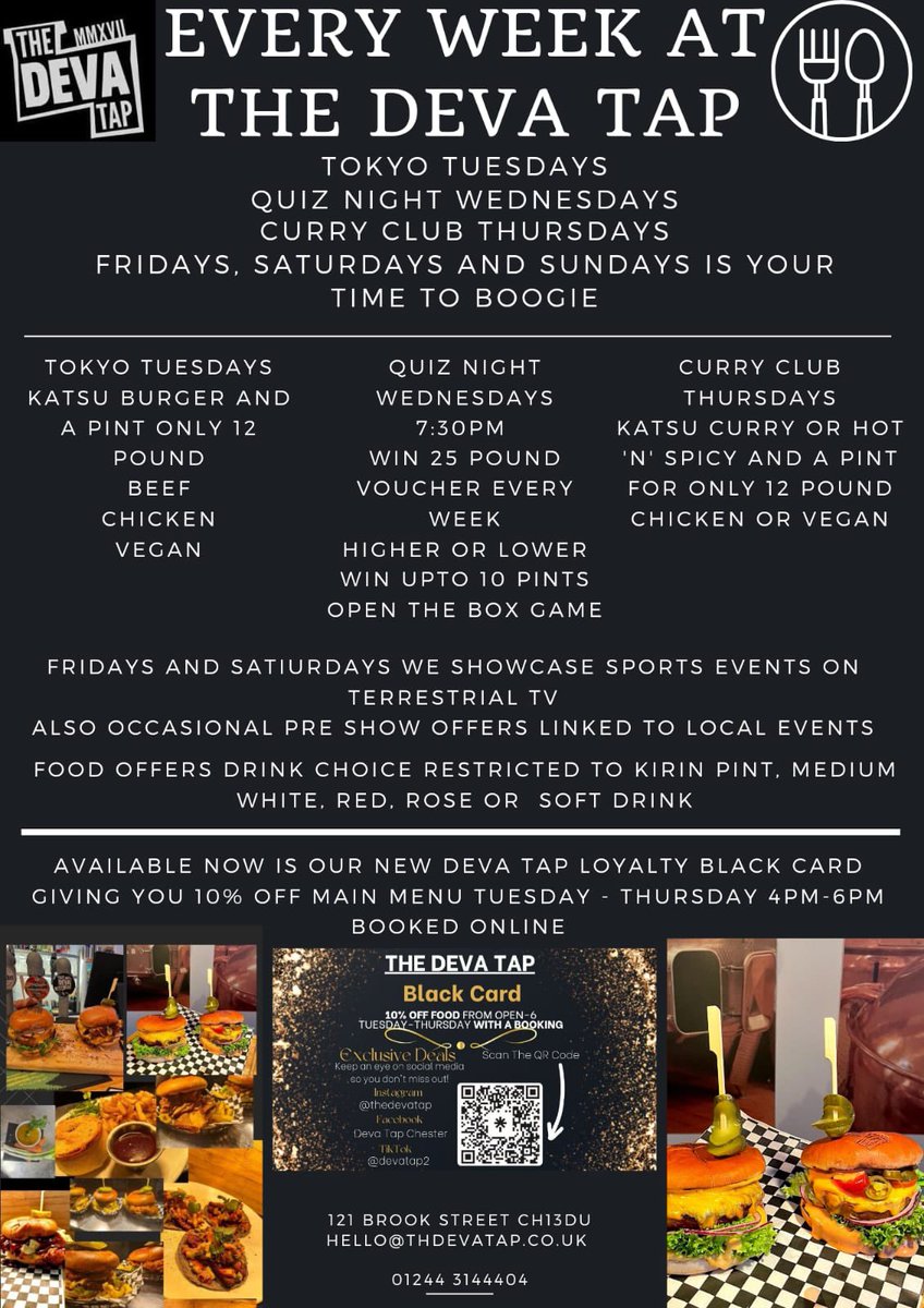 Come down for Tokyo Tuesday which is on the menu tonight alongside our New Menu 😋 @chestertweetsuk @ShitChester @SkintChester @wearechester @chesterhour #tuesday #deal #chester