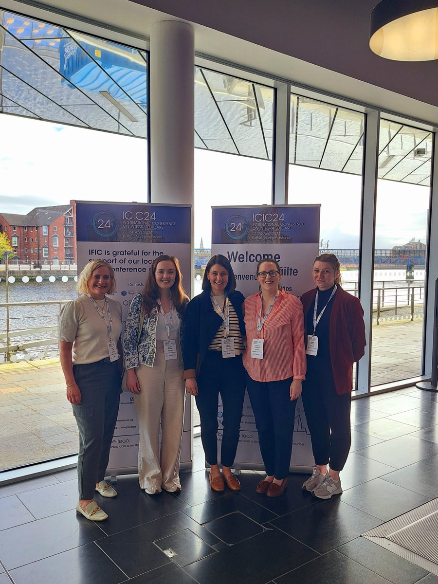 Delighted to be in Belfast for #ICIC24 So much to learn from international colleagues working towards care integration for older adults💪