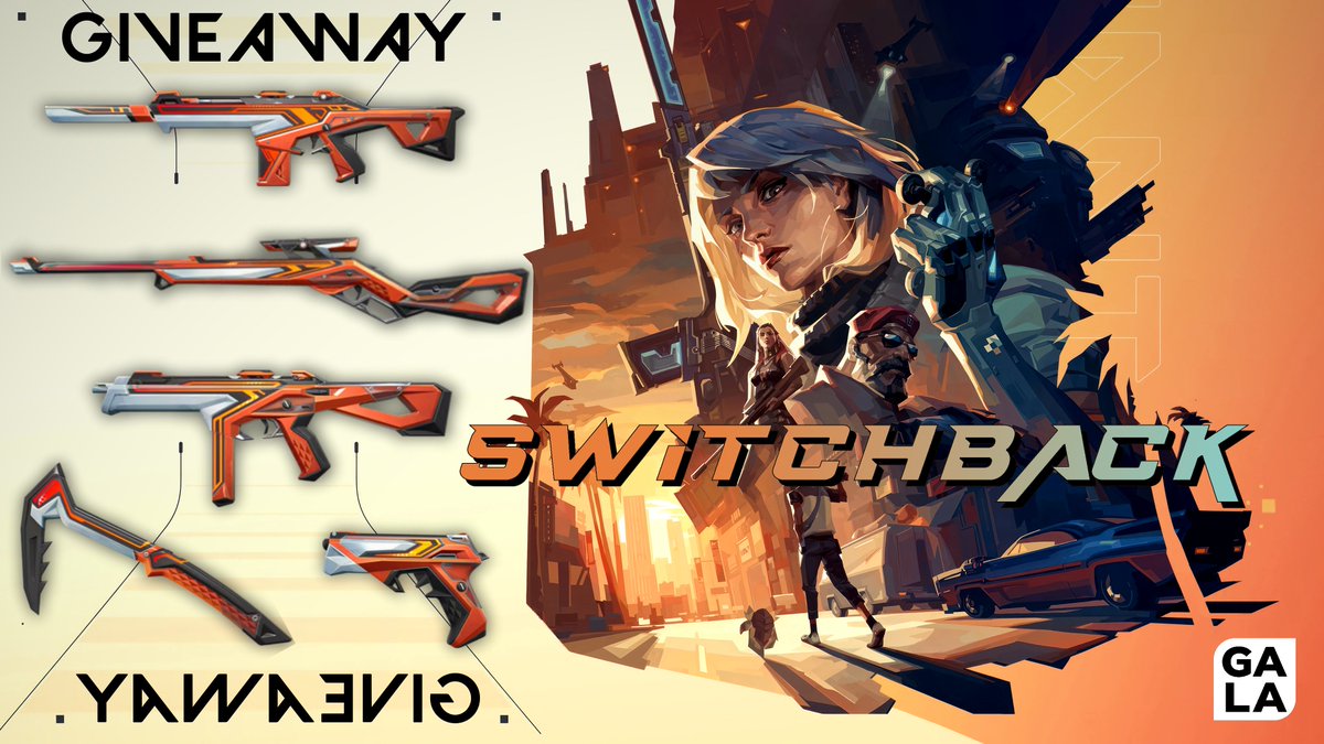 🔥 SWITCHBACK BUNDLE GIVEAWAY 🔥 To enter: ✅Follow @GalaPowerAU ✅Like and RT ✅Tag 2 Friends Winner drawn 30th April 7:30pm AEST #VALORANT #valorantgiveaway #Giveaways