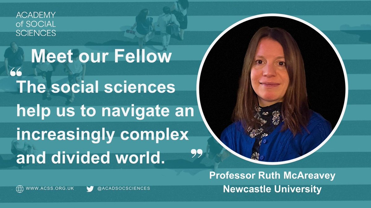 Meet our Fellow @Ruth1McA, Prof of Sociology at @HaSSFacultyNCL @UniofNewcastle! Ruth’s work focuses on rural social change & inequalities, migration, research ethics & methodologies, & she is committed to conducting research that brings social impact. ➡️acss.org.uk/professor-ruth…